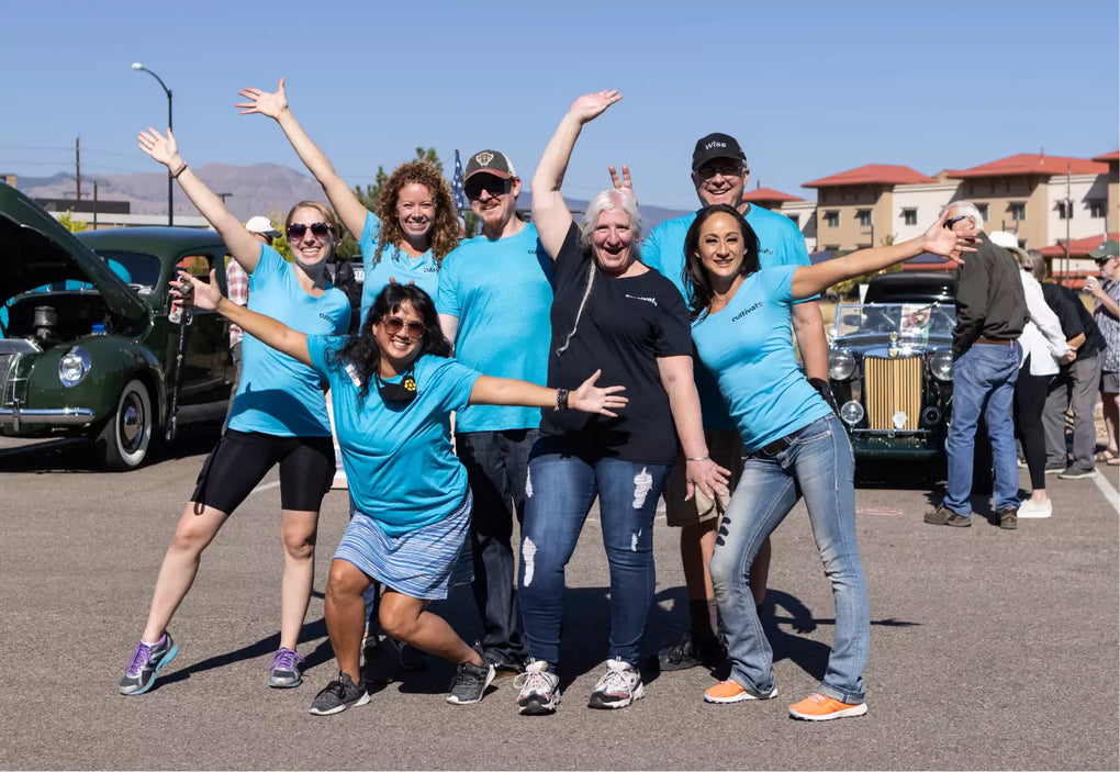 Group of Cultivate Staff and volunteers at the annual car show